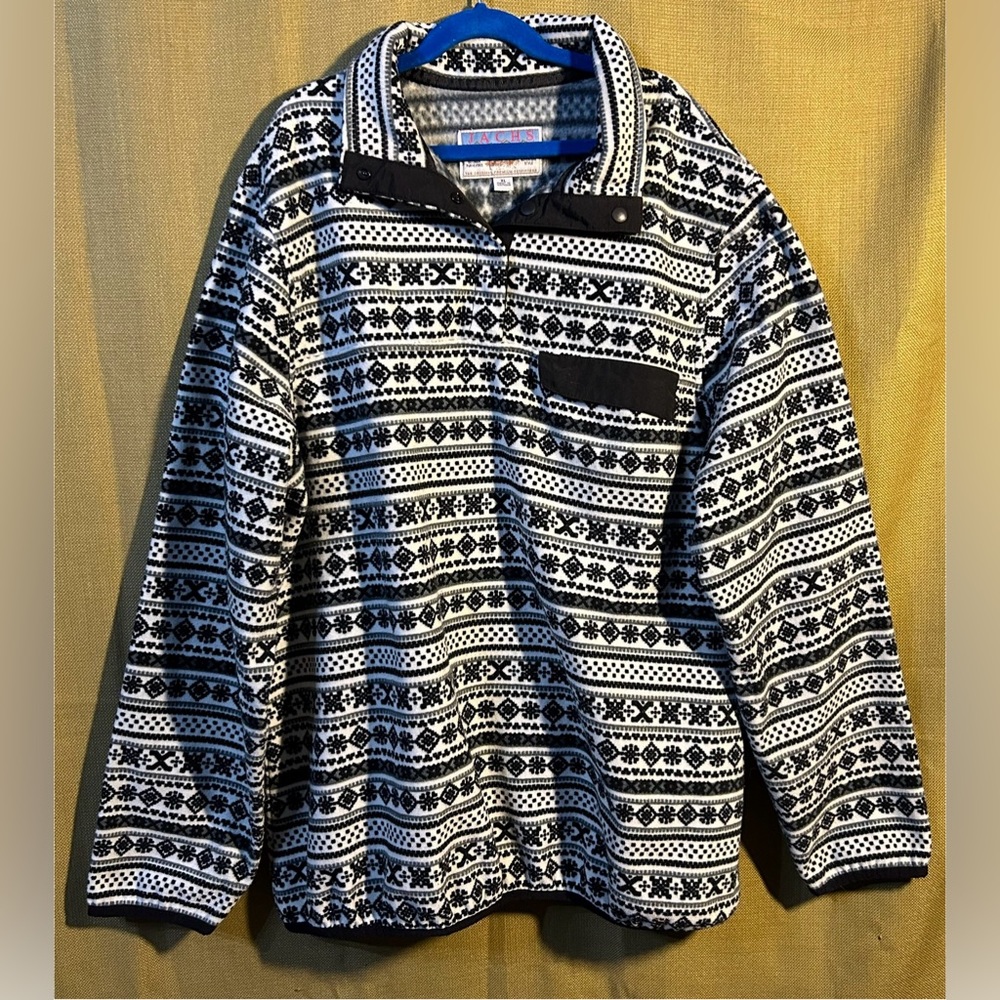 Jachs patterned black & white pullover